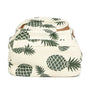 Sac à dos crème avec motif ananas vert et accents en cuir marron Cartable Ananas