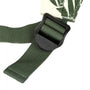 Sangle en nylon vert foncé avec boucle en plastique noir pour Cartable Ananas