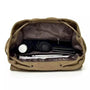 Sac à dos en toile canvas pour homme avec bouteille, parapluie, portefeuille et ordinateur portable