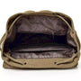 Sac à dos homme en toile canvas vert olive avec cordon de serrage et poche zippée