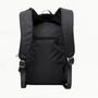 Sac à dos noir pour ados avec bretelles rembourrées et poche zippée arrière