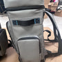 Sac à dos isotherme multipoches 30L gris clair avec poches et poignée supérieure