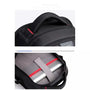 Sac à dos noir pour le collège avec poignée rembourrée et compartiment pour ordinateur portable