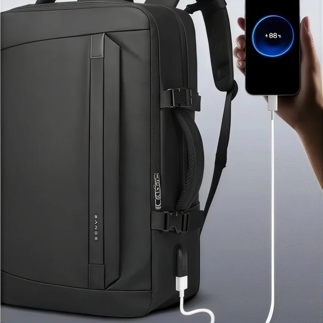 Sac à dos noir pour PC 16 pouces avec port de charge USB intégré - Colossus XB