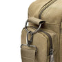 Sac à dos de voyage en toile beige avec clip en métal et anneau en D