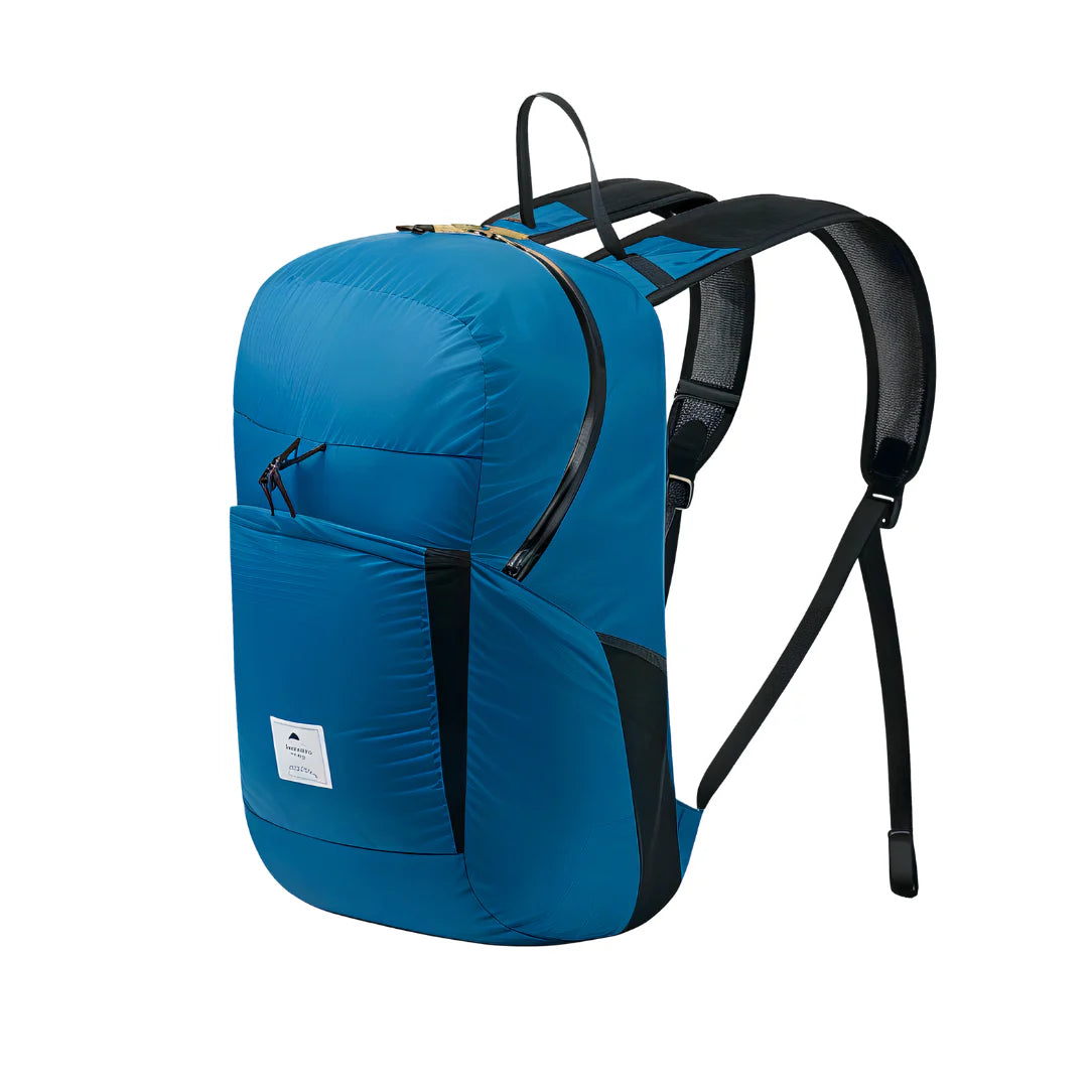 Petit sac à dos imperméable bleu vibrant, léger et minimaliste