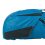 Petit sac à dos imperméable bleu et noir en nylon avec coutures renforcées et poche zippée