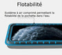Étui étanche pour téléphone avec flottabilité intégrée - Pochette 100 % waterproof de téléphone