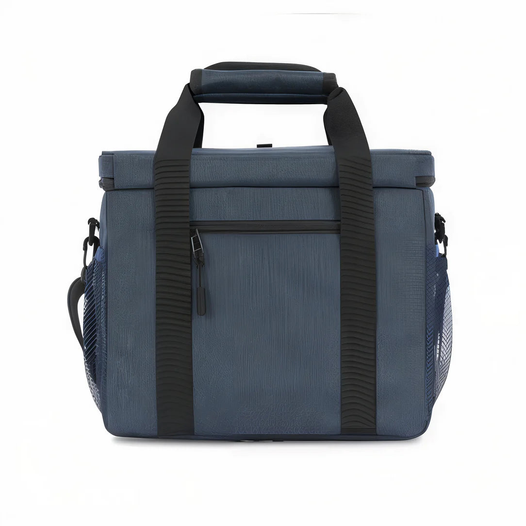 Sac à bandoulière isotherme 10L en bleu marine avec poches et poignées confortables