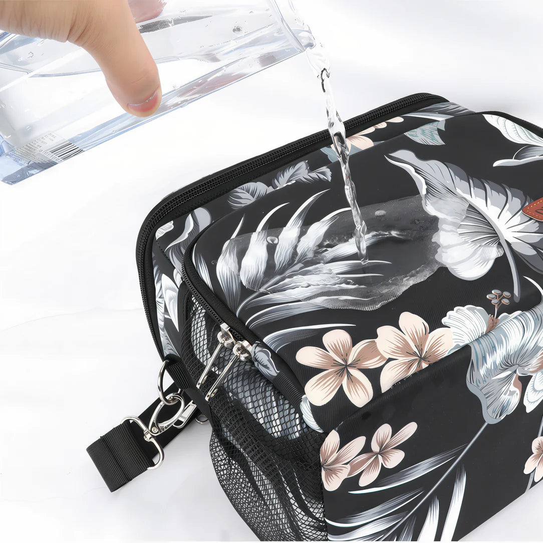 Sac à bandoulière isotherme 10L avec motif floral tropical résistant à l’eau
