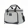 Sac à bandoulière isotherme 10L avec sac de refroidissement gris clair et accents noirs