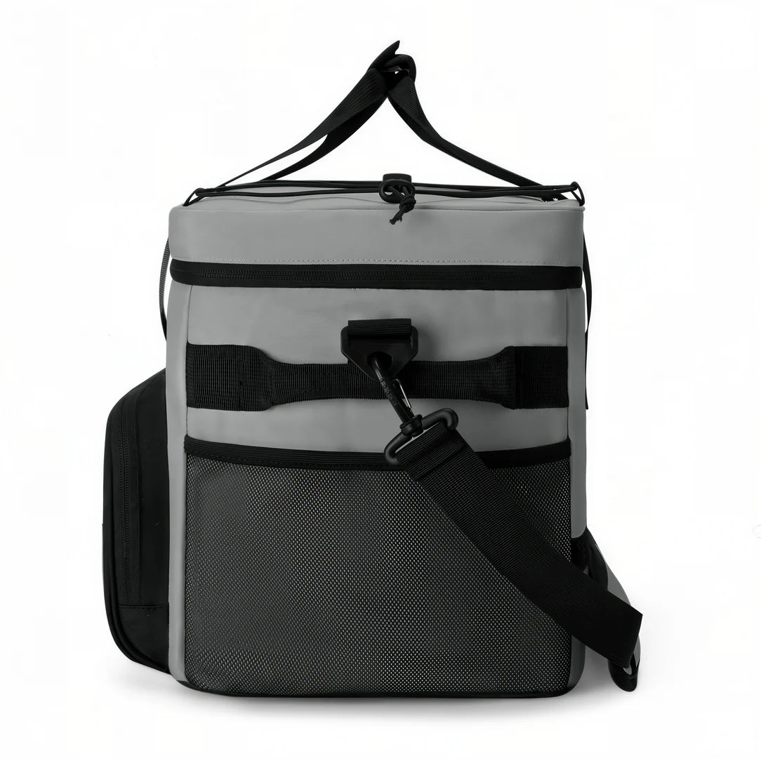 Sac à bandoulière isotherme grand format 32L avec sac à dos gris et noir
