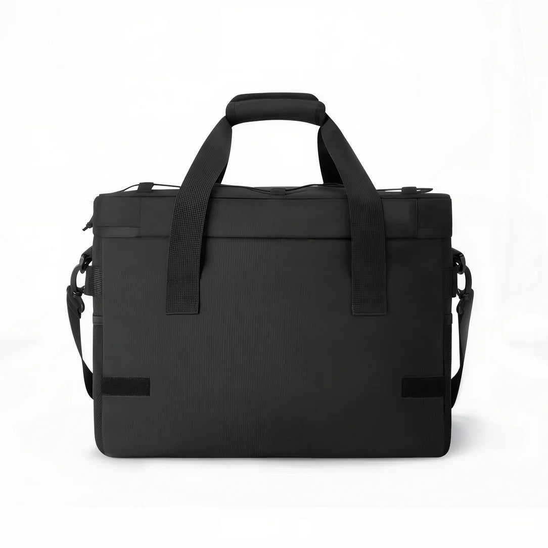 Sac à bandoulière isotherme grand format 32L avec sac de voyage noir rectangular
