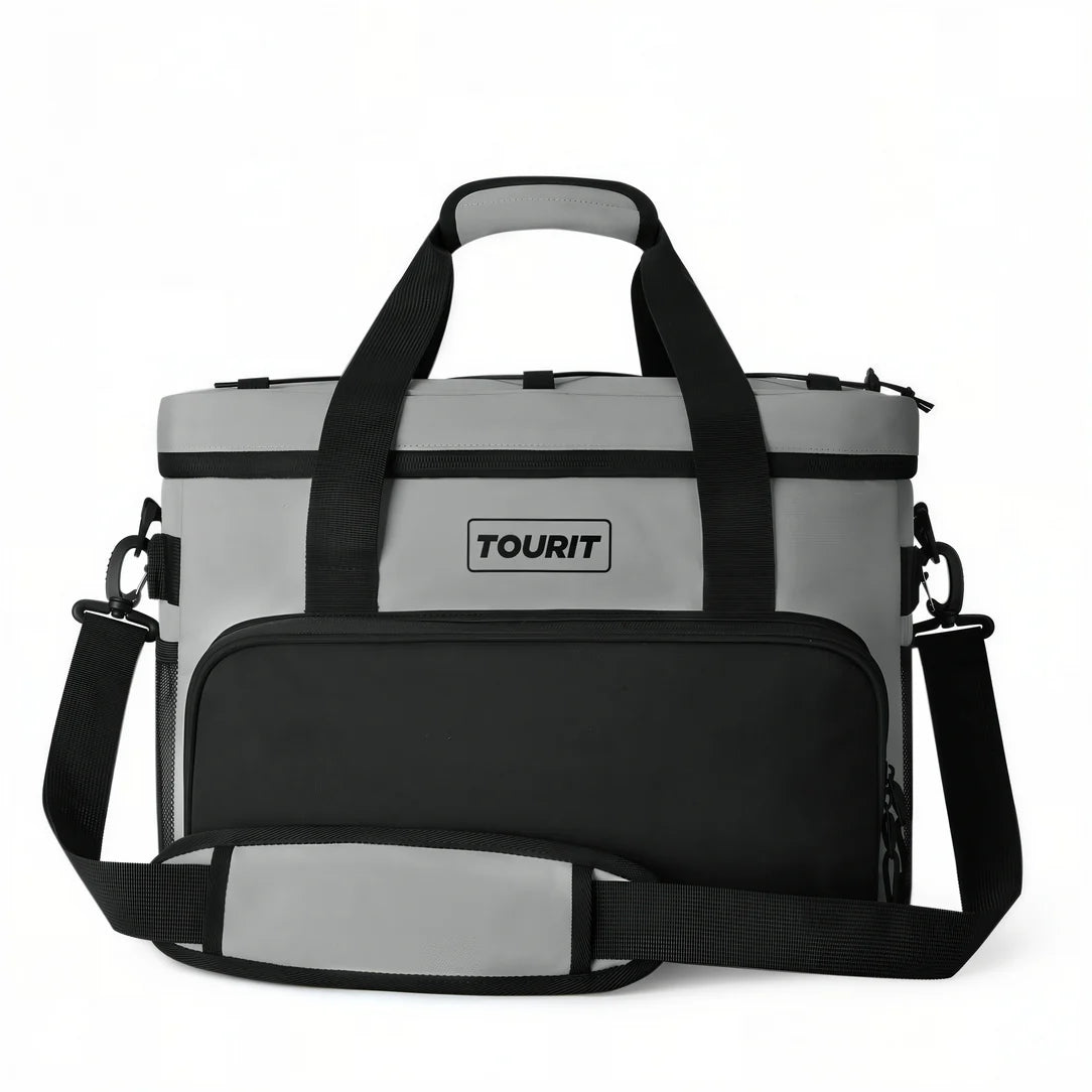 Sac à bandoulière isotherme grand format 32L avec sac isotherme gris et noir