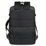 Sac à dos ergonomique noir avec dos et bretelles en mesh rembourré pour ordinateur 17