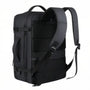 Sac à dos de voyage noir avec bretelles rembourrées et panneau dorsal pour ordinateur portable