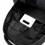 Intérieur du Sac à dos 2 compartiments Collège avec une batterie externe blanche branchée