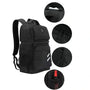Sac à dos avec compartiment isotherme noir, isolé, multiple poches et compartiments