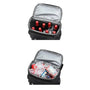 Sac à dos avec compartiment isotherme noir isolé, idéal pour bouteilles, glace et canettes
