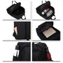 Sac à dos 20l femme noir avec compartiments pour ordinateur, tablette, téléphone, bouteille d’eau et parapluie