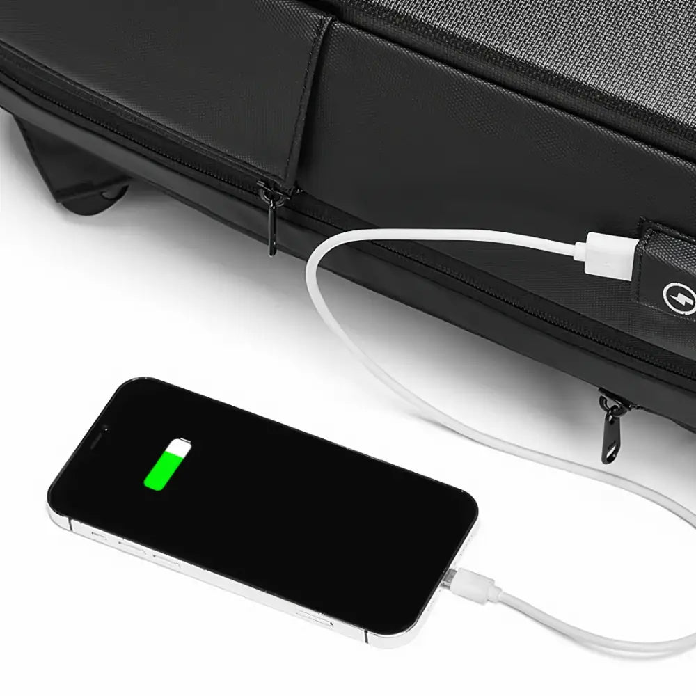 Sac à dos antivol ordinateur 16 pouces TechShield avec port de chargement USB intégré