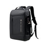 Sac à dos antivol noir avec port de charge USB externe et serrure à combinaison