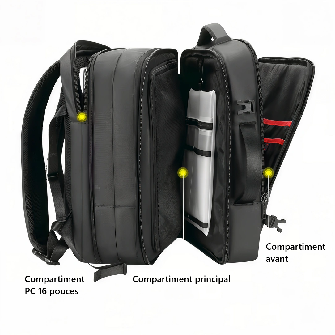 Sac à dos Targus noir pour ordinateur portable avec compartiments multiples et intérieur rembourré