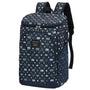 Sac à dos isotherme repas navy bleu avec motif blanc et plusieurs compartiments