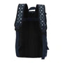 Sac à dos isotherme repas dark blue avec motifs géométriques blancs et bretelles ajustables