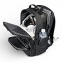 Sac à dos bureau homme Xpac noir nylon avec compartiments et poche bouteille