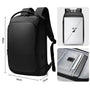 Sac à dos business femme noir avec compartiment pour ordinateur portable et port USB