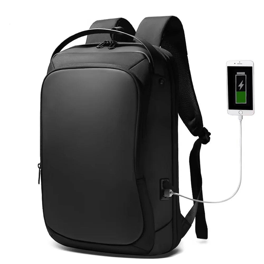 Sac à dos business femme noir avec port de chargement USB externe