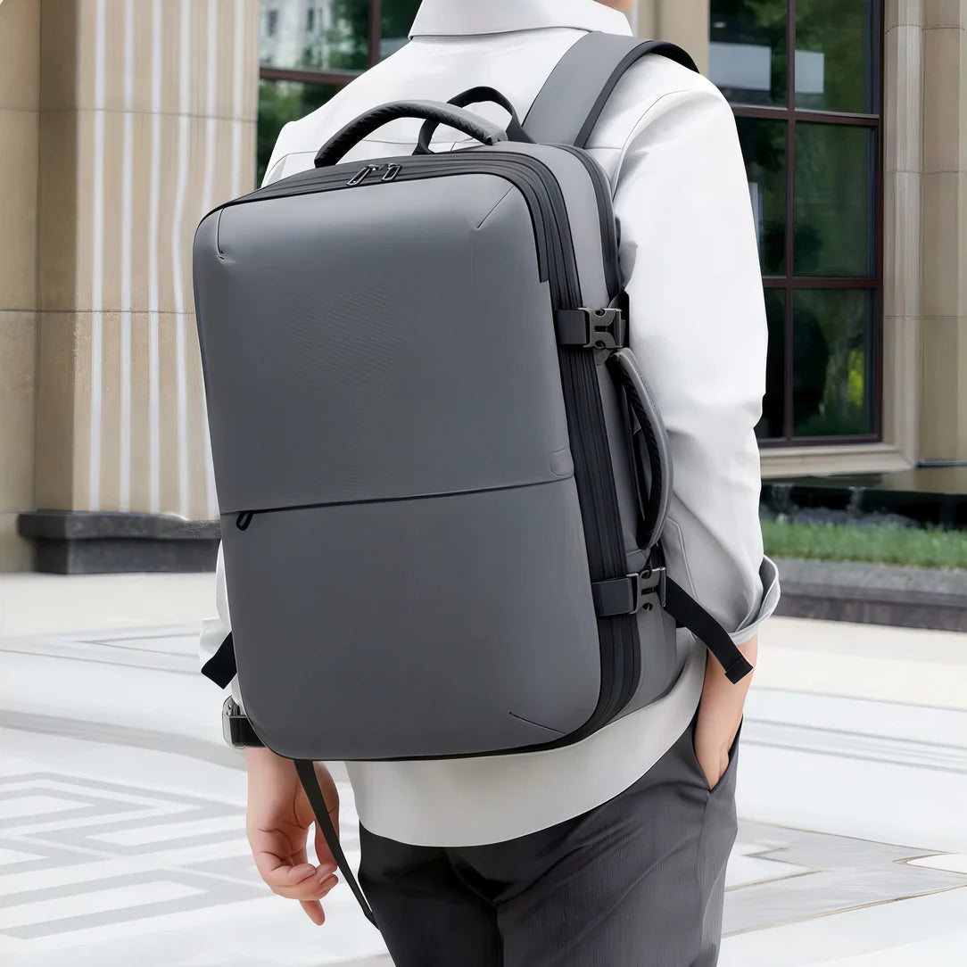 Sac à dos gris cabine antivol TSA Xiaomi Mi 10 Lite multi-compartiments