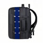 Sac à dos cabine antivol TSA noir avec accents bleus