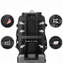 Sac à dos cabine avion noir 55x35x25 avec sangles réglables et poches maillées