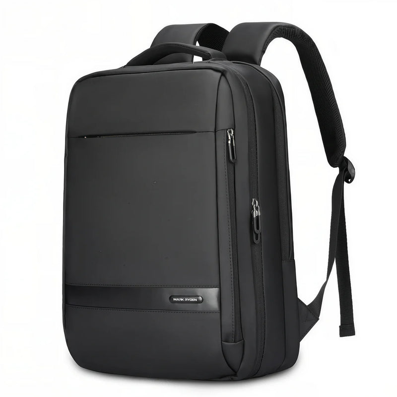 Sac à dos cabine PC 15 pouces MR96 noir avec multiples compartiments zippés et bretelles rembourrées