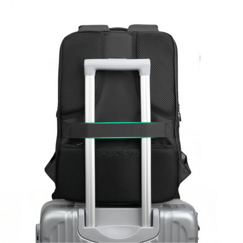 Sac à dos cabine PC 15 pouces noir avec sangle de fixation pour valise MR96