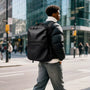 Sac à dos cabine en cuir noir AirTrail avec antivol et compartiments