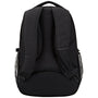 Sac à dos cartable homme noir avec bretelles rembourrées et poches latérales en mesh