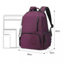 Sac à dos chic violet avec plusieurs compartiments et bretelles ajustables