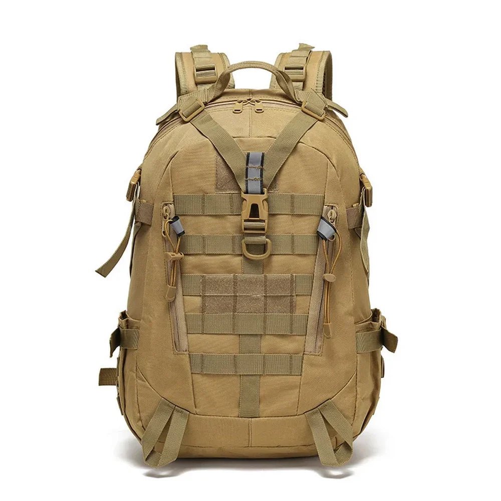 Sac à dos cityguard 35L tan tactique avec plusieurs sangles et compartiments