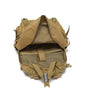 Sac à dos Cityguard 35L tan ouvert avec compartiments et sangles visibles