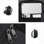 Sac à dos collège ergonomique PackWorld noir avec compartiments pour ordinateur et téléphone