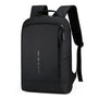 Sac à dos collège ordinateur noir avec port USB anti-vol et bande réfléchissante