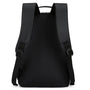 Sac à dos collège ordinateur noir avec bretelles ajustables pour ordinateur portable