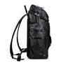 Sac à dos en cuir synthétique homme avec plusieurs poches et bretelles ajustables