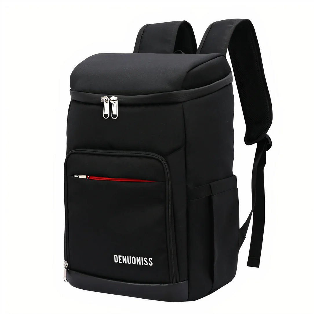 Sac à dos de camping isotherme 24L avec compartiments zippés et bretelles épaisses