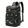 Sac à dos de camping isotherme avec motif camouflage, plusieurs poches, 24L
