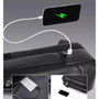 Sac à dos de luxe pour ordinateur en cuir noir avec port de chargement USB intégré
