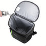 Sac à dos de marche isotherme avec cooler noir et bande verte pour 16 heures